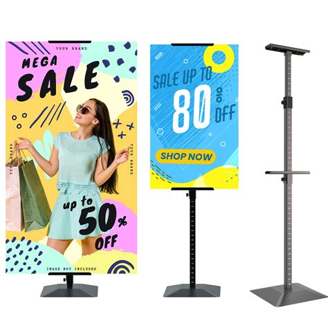 Buy Ebliki Poster Banner Stand For Display Pedestal Floor Sign Holder