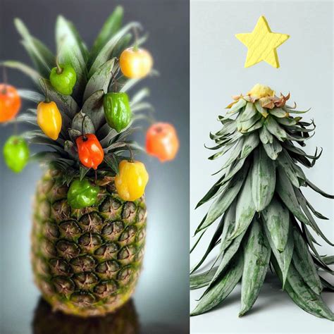 Pineapple Christmas Trees Are The Perfect Zero Waste And Budget