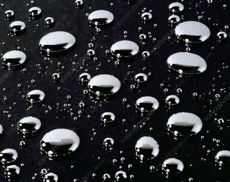 Mercury Droplets Stock Image C0019288 Science Photo Library
