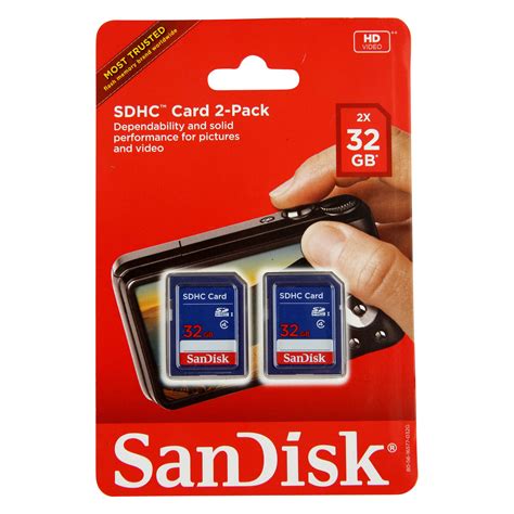 Sandisk 32gb Class 4 Sdhc Memory Card 2 Pack