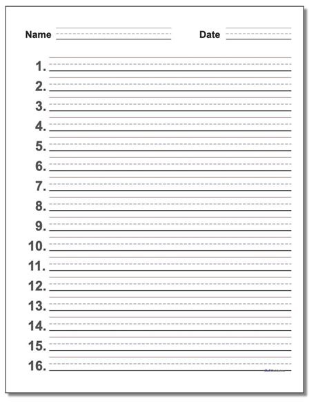 The first letter has arrows to help students properly form the letters, and the rest are simply dashed font for. Blank Handwriting Practice Worksheets Pdf - Preschool Worksheet Gallery