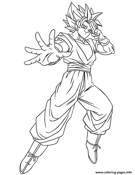 The dragon ball z coloring pages will grow the kids' interest in colors and painting, as well as, let them interact with their favorite cartoon character the main protagonist and favorite character of the cartoon series is son goku. Dragon Ball Gt Goku Ssj Coloring Page Coloring Pages Printable