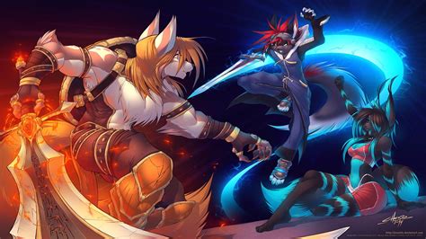 Anthro Furry Sword Magic Wallpapers Hd Desktop And Mobile Backgrounds