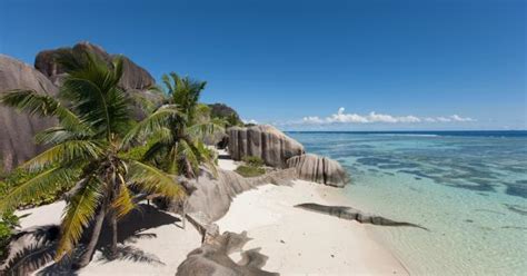 Beach Anse Source Dargent La Digue Seychelles