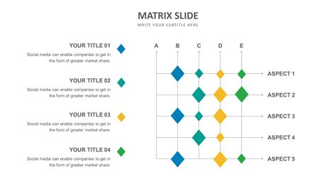 Slide Templates Matrix Slide