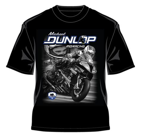Md Racing Michael Dunlop T Shirt Black Isle Of Man Tt Shop