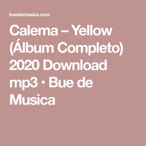 Calema507 music video by calema performing yellow. Calema - Yellow (Álbum Completo) 2020 Download mp3 • Bue ...