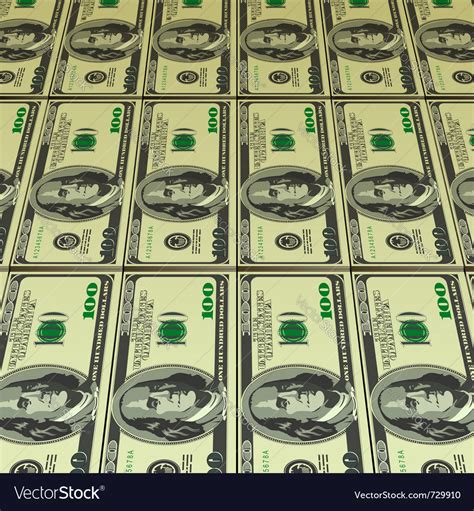 Hundred Dollar Bills Royalty Free Vector Image