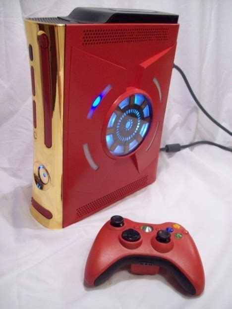Microsoft Xbox 360 With Iron Man Casemod Up For Auction Slashgear