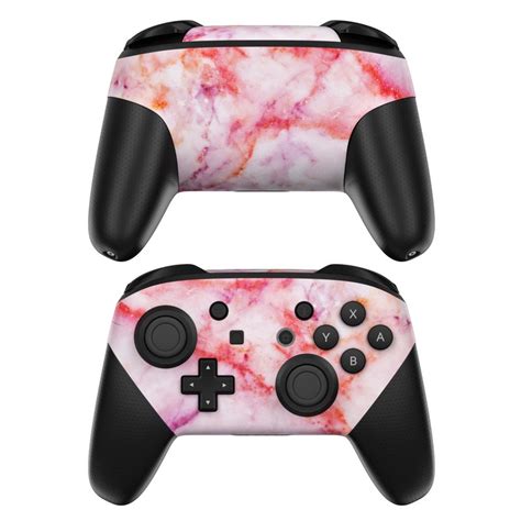 Nintendo Switch Pro Controller Skin Blush Marble By Marble Collection