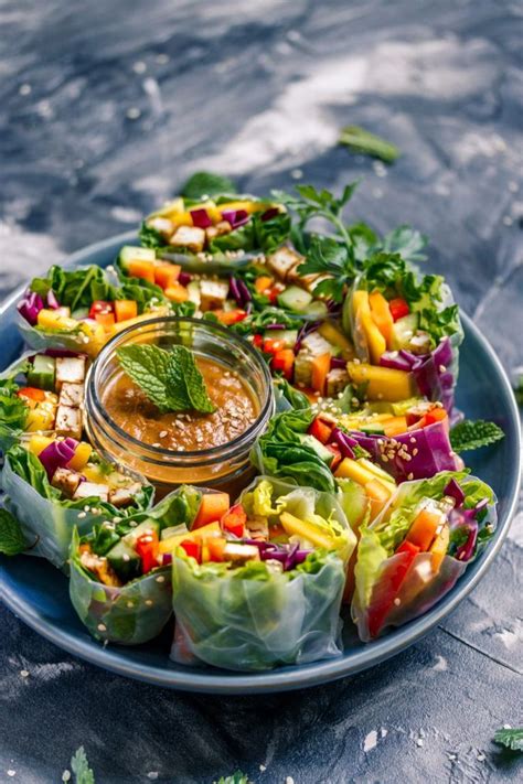 Sommerrollen mit Erdnussdip Rezept in 2020