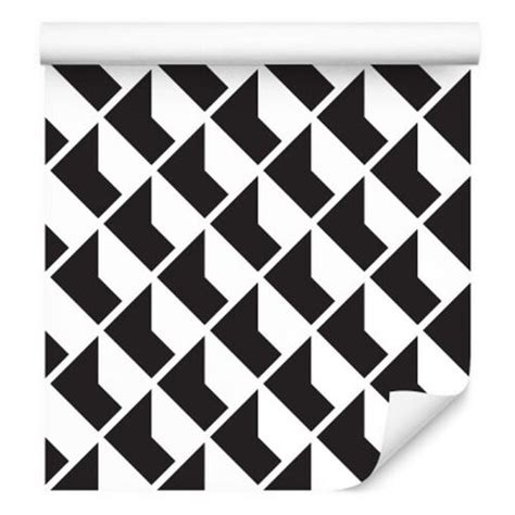 Wallpaper Black And White Geometric Patterns Non Woven 53x1000 Tr