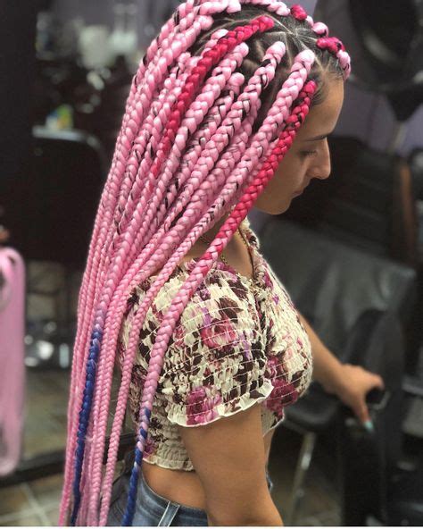 61 Totally Chic And Colorful Box Braids Hairstyles To Wear With Images White Blonde Hair