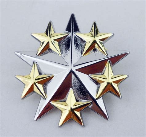 Us Navy General Admiral Officer Six Star Badge Pin Us Navy Rank
