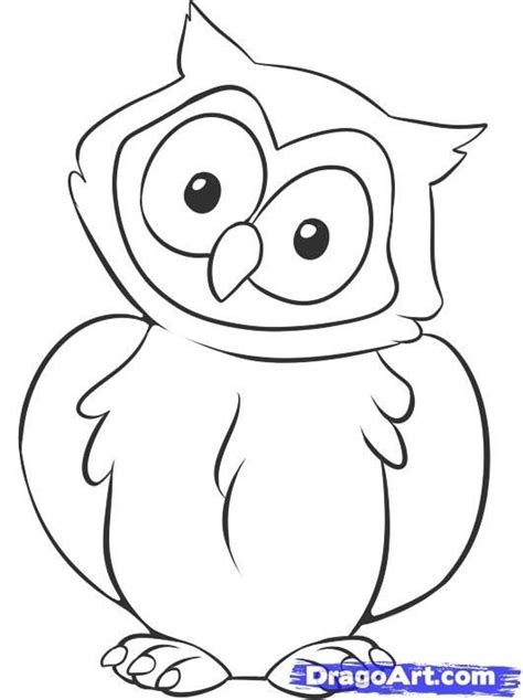 Simple Owl Drawing Step By Step Far Apart Website Diaporama