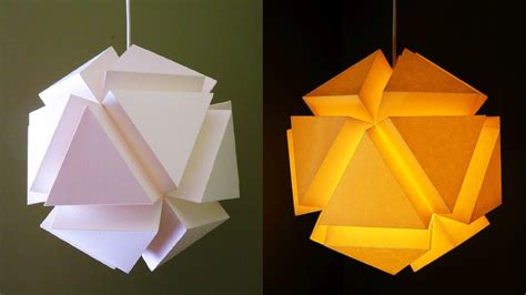 3d Geometric Pendant Lamp Paper Lantern Diy Ezycraft