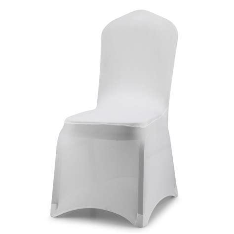 Spandex chair cover for folding chairs spandex chair cover for banquet chairs used in weddings parties ceremonies slipcover made of stretchy material fits most. Universal White Polyester Spandex Folding Chair Covers ...