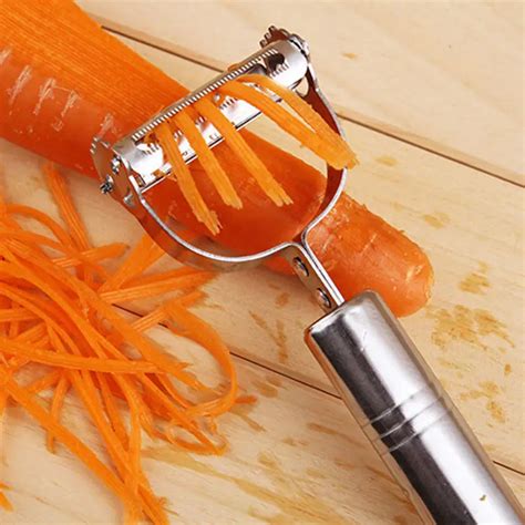 Vegetables Carrot Zester Kitchen Cooking Tools 2 In 1 Multifunctional