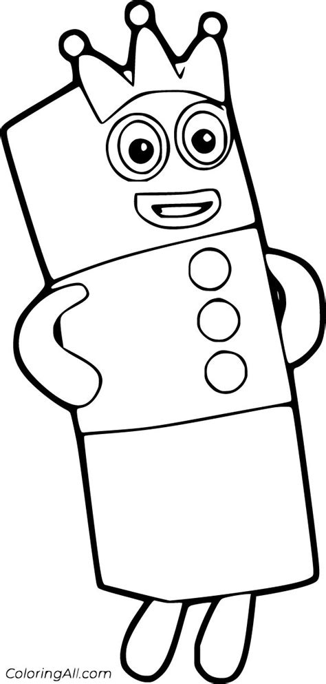 19 Free Printable Numberblocks Coloring Pages In Vector Format Easy To