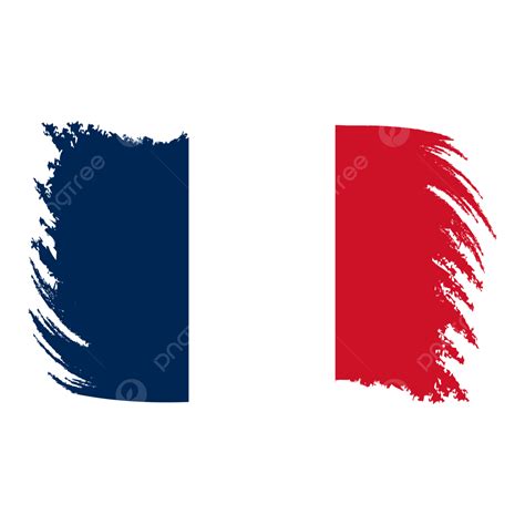 France Vintage Flag In Brush Stroke France Vintage Flag France Flag