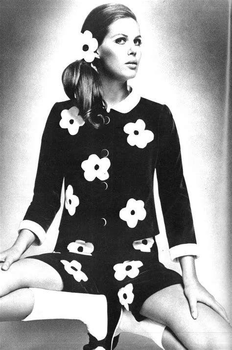 1960 s fashion had many flower patterns because it was the time of the hippies mary quant