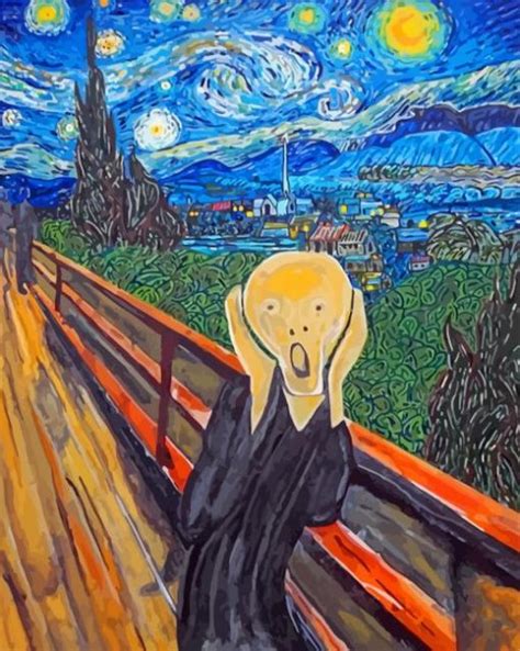 Starry Night The Scream Van Gogh Paint By Number Num Paint Kit