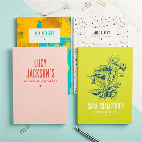 Design Your Own Personalised Notebook By Oakdene Designs