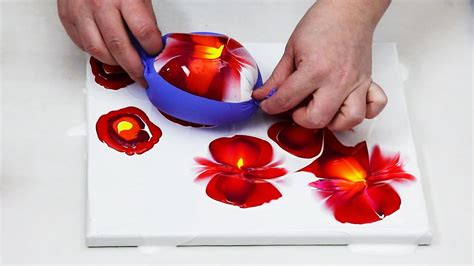 568 Colorful Balloon Dip Technique With Acrylic Pour Youtube