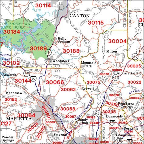 Map Of Cherokee County Ga Maping Resources