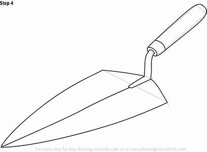 Trowel Drawing Draw Step Tools Complete Shown