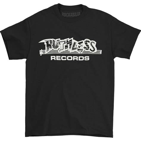 Ruthless Records Ruthless Records T Shirt 403925 Rockabilia Merch Store