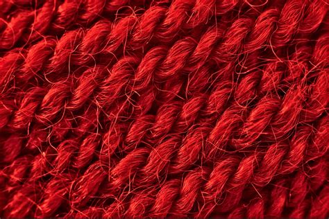 Red Wool Rope Home Decor Accessory