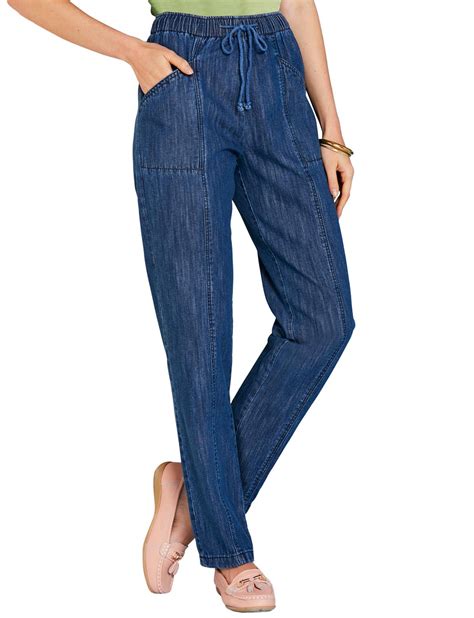 Womens Jeans With Elastic Waist