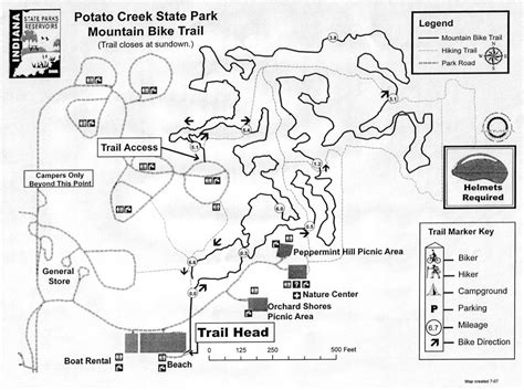 Potato Creek State Park Map Maping Resources