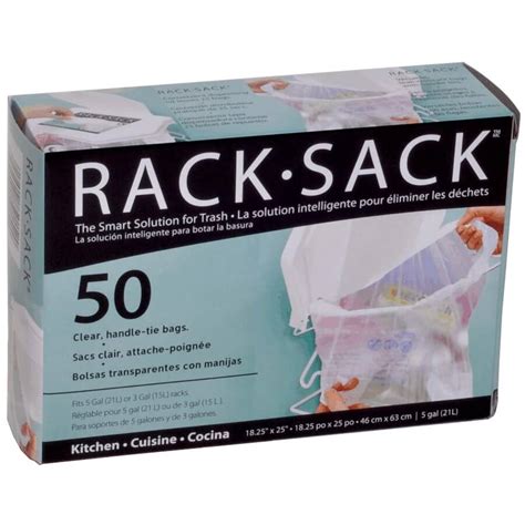Rack Sack 50 Pack 18x25 Clear Garbage Bags Home Hardware