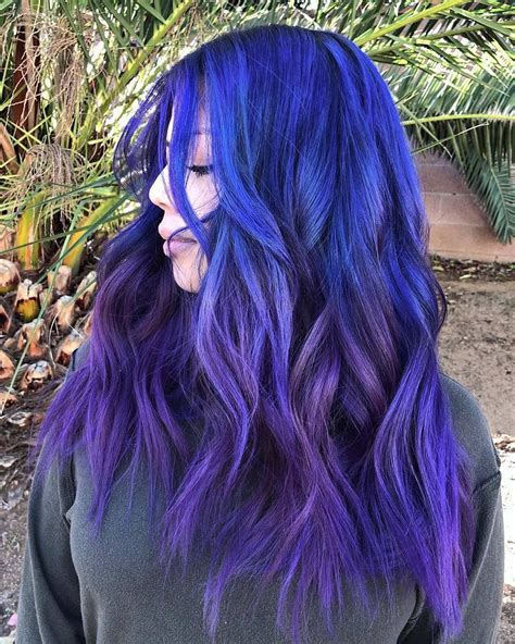 Blue And Purple Color Melt 💙💜 By Heyhelena Short Lace Front Wigs