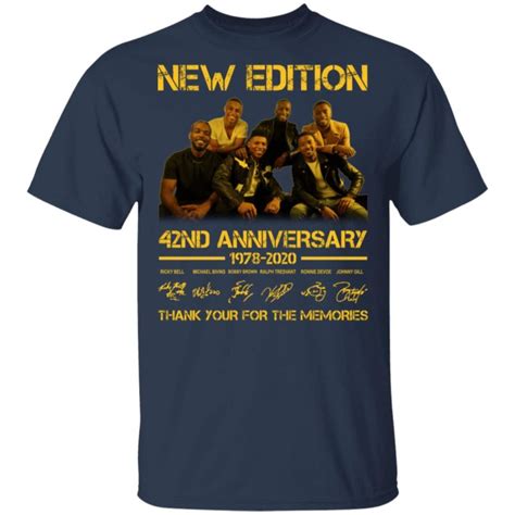 New Edition 42nd Anniversary 1978 2020 Thank You For The Memories Shirt