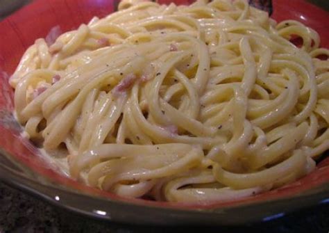 Las pastas largas como espaguetis y linguine seguramente no te cabrán enteras tal cual en la consejos para la cocción: Espaguetis carbonara con queso Philadelphia | Receta ...