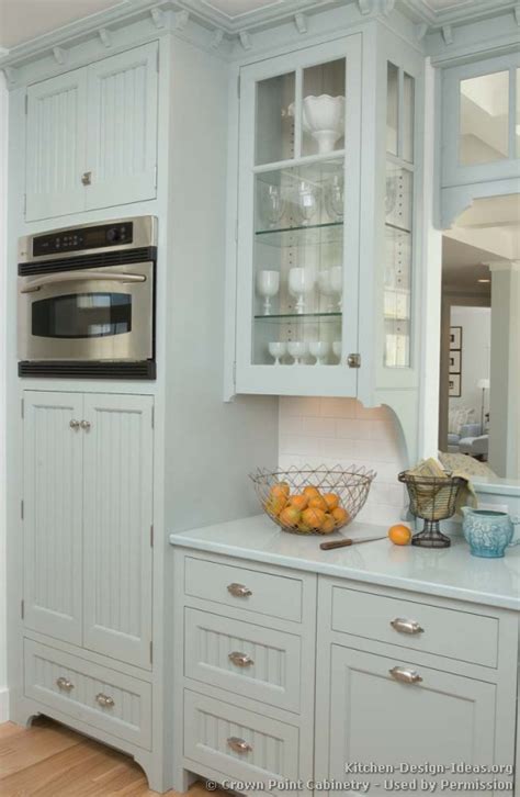 Hanging a clipboard in a cabinet to organize takeout menus | young house love. Pictures of Kitchens - Traditional - Blue Kitchen Cabinets ...