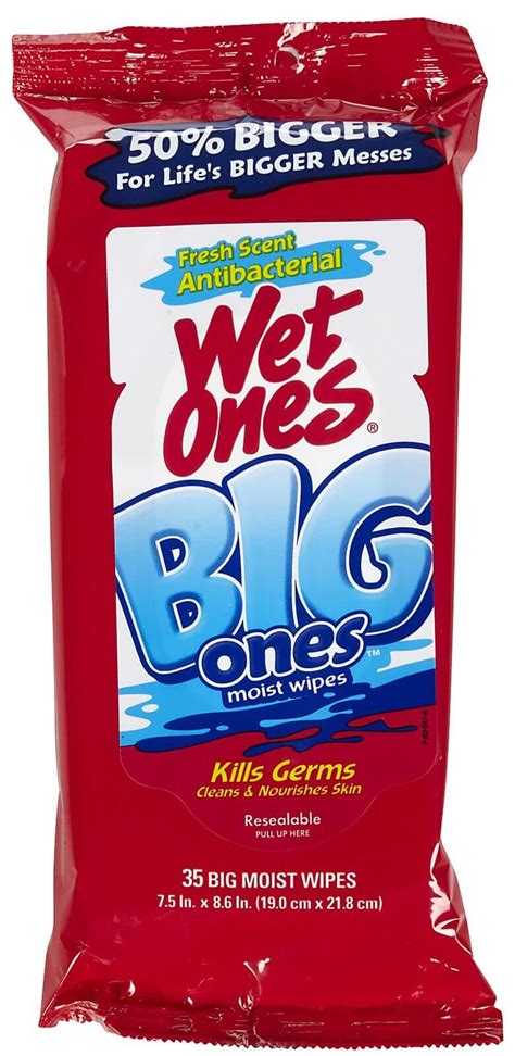 Wet Ones Big Ones Antibacterial Hand Wipes 501