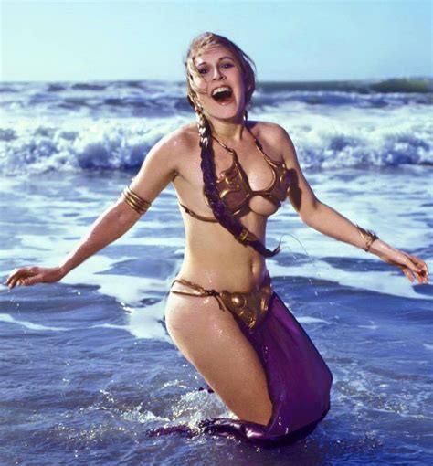 Carrie Fisher Slave Leia Costume Rolling Stone Afontegeek