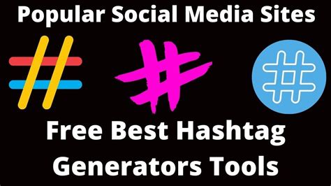 Best Hashtag Generators Free Tools 2020 Youtube