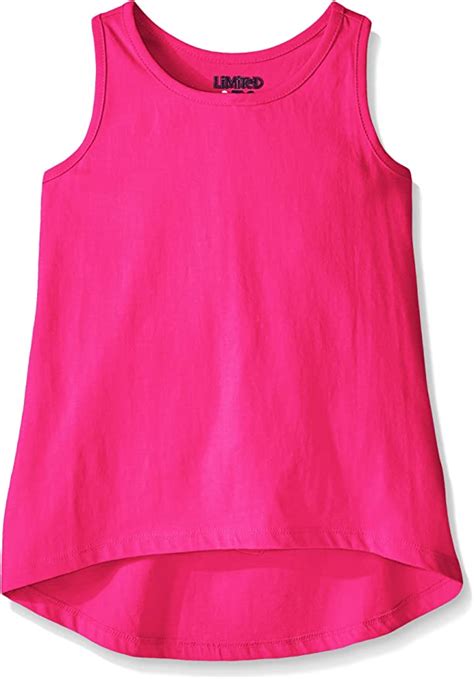Limited Too Big Girls Racer Back Tank Tunic Top Hot Pink