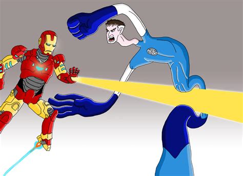 Iron Man Vs Mr Fantastic By Gravyboat On Deviantart