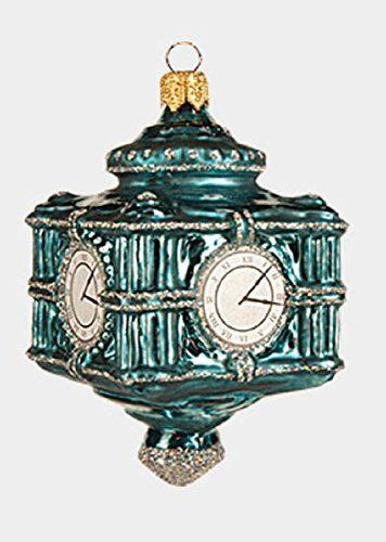Pinnacle Peak Trading Company Chicago Clock Polish Glass Christmas Ornament Illinois Usa Travel