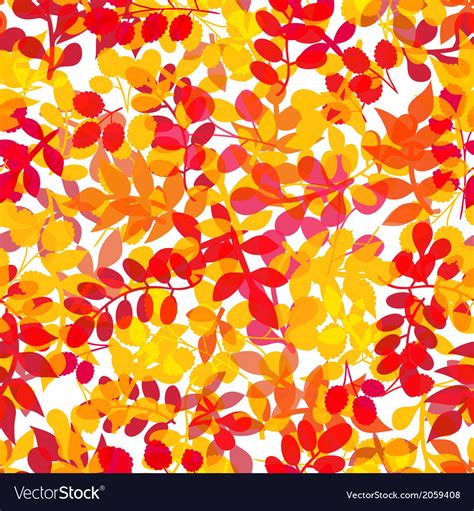 Seamless Leaf Patternleaf Background Autumn Vector Image