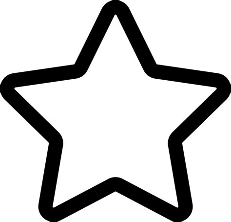 Five Pointed Star Clip Art White Star Icon Svg 955x915 Png