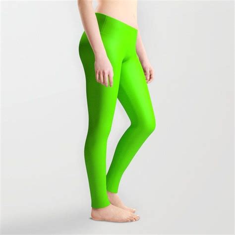 bright fluorescent green neon leggings neon leggings leggings fashion