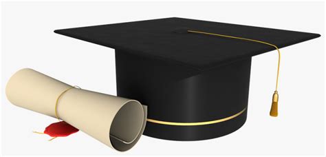 Diploma Graduation Contract Rolled Up Seal Transparent Background