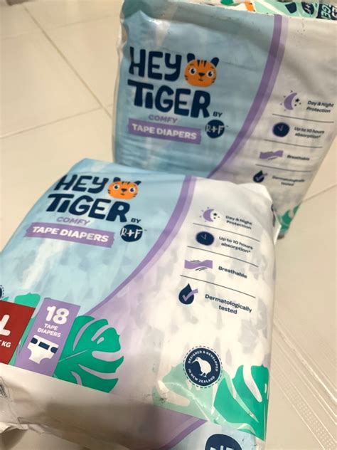Hey Tiger Tape Diaper Size L Babies And Kids Bathing And Changing